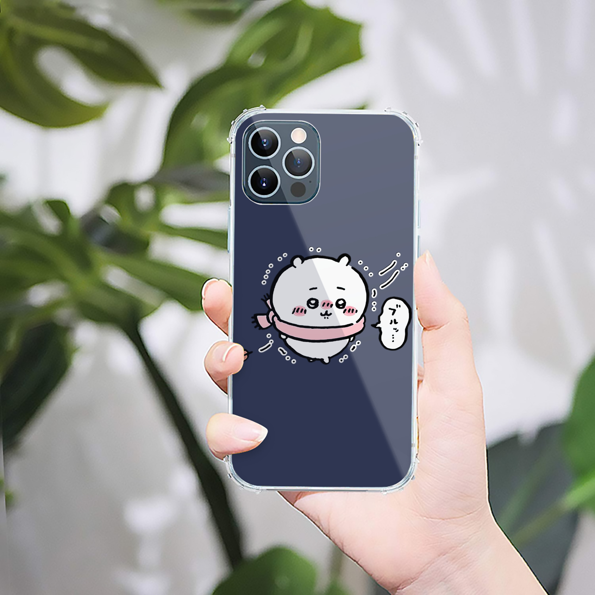 （画像用） ちいかわ ちいかわ Chii-kawa chiikawa 【iPhone 12シリーズ対応】透明スマホケース（クリアソフトケース）